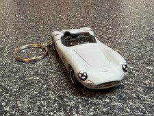 1956 Aston Martin DB1 DBR1 Roadster Keychain Gray Hot Wheels Matchbox picture