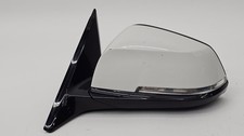 14-20 BMW F32 4-Series Left Driver Side Door Rear View Mirror Frame White 300/ picture