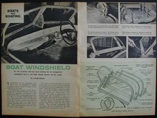 Wooden Boat WINDSHIELD+TROLLING MOTOR 1950 How-To build PLANS picture