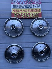 1966-72 Buick Skylark set 4 stainless Used Original Hubcap 14” Beautiful vintage picture