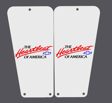 Hearbeat Of America White OBS Door Jam Vents Custom 88-98 Chevy/GMC 2 Qty picture