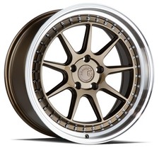 One 18x9.5 Aodhan DS-X DSX 5x114.3 30 Bronze Machined Lip Wheel Rim 73.1 picture