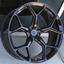 A SET(4) 20X9 5X112 ET+30 BLACK WHEELS AUDI A4 S4 A5 S5 A7 A6 Q3 Q5 SQ5 RS ATLAS picture