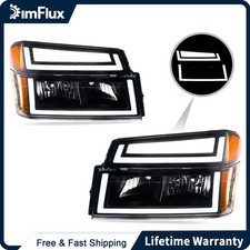 DimFlux for 2004-2012 Chevy Colorado GMC Canyon Headlights w/ Dual LED DRL picture