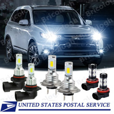 6000K LED Headlight Fog Light Bulbs Combo Kit For Mitsubishi Outlander 2014-2020 picture