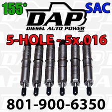 5x.016 155* DAP Performance Injectors 89-93  12v For Dodge Cummins Diesel picture