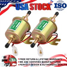2 Packs HEP-02A 12V Electric Fuel Pump Universal Inline Low Pressure Gas Diesel picture