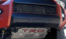 VINYL Matte Red Letters TRD Skid Plate compatible with 4Runner 2015-2018 picture