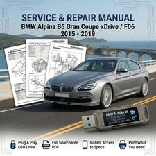BMW ALPINA B6 GRAN COUPE XDRIVE 2015 - 2019 SERVICE REPAIR WORKSHOP MANUAL USB picture