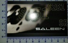 2000 Ford Saleen Mustang S281 S351 SR Brochure Folder picture