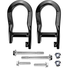 1 Pair Tow Hook 84072463 for 2007-2019 Chevrolet GMC Silverado Sierra 1500 Black picture