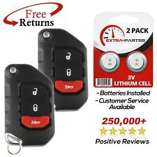 2x Remote Flip 3btn Key Fob For Jeep (OHT1130261) picture