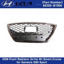 Genuine OEM Front Grille Radiator w/ Smart Cruise for Genesis G80 SPORT 18-20  picture