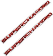 2X Supercharged Letter Emblem Metal Badges Nameplate Logo (Red) picture