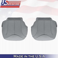 1999 2000 For GMC Yukon XL SLT SLE Driver Passenger Bottom Leather Covers Gray picture