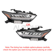 Left OR Right OR Pair Headlight For 2019-2021 Nissan Maxima LED Chrome picture