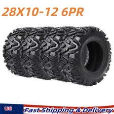 4pcs 28x10-12 ATV/UTV Tires 28x10x12 All-Terrain External Tires 6PR TL picture
