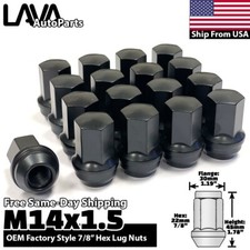 24x Black 14x1.5 XL OEM Factory Lug Nut | GMC Sierra 1500 Suburban Yukon Canyon picture