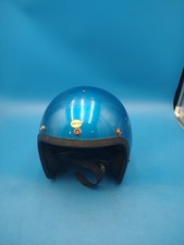vintage NORCON TW-1 motorcycle helmet classic blue picture
