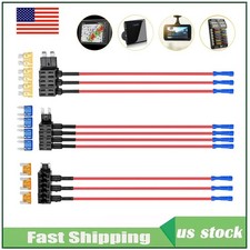 10x 12V Car Add-a-Circuit Fuse Adapter w/ Standard & Mini Tap Blade Fuse Holder picture