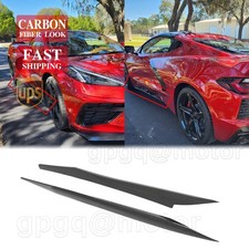 For Corvette C8 Z51 2020-2026 Z06 Style Add-On Carbon Fiber Side Skirt Extension picture