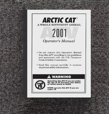 2001 ATV 250cc-500cc Models Operator's Maint Manual Fits ARCTIC CAT PN 2256333 picture