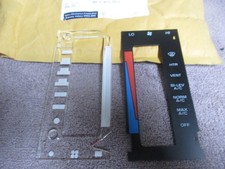 New NOS 1991-1992 Chevrolet S-10 / Blazer Heater & AC Dash Control Lens & Dial picture