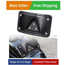 3149 Upgrade Curved Laydown License Plate Mount with Frame Compatible with Ha... picture