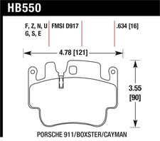 Hawk Performance HB550F.634 HPS Performance Street Brake Pads picture