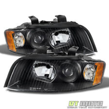Black 2002-2005 Audi A4 S4 B6 Quattro Projector Headlights Replacement 02-05 Set picture