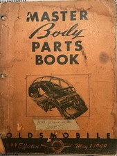 1949 Oldsmobile master body parts book. convertible, woody, interior & exterior picture