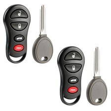 2 Replacement For 2002 2003 2004 Jeep Liberty Key + Fob picture