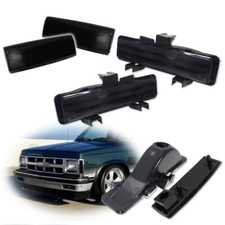 Smoke Corner Signal Lights For 82-93 Chevy S10 83-94 S10 Blazer RH & LH Set of 4 picture