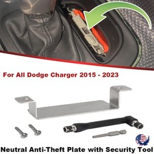 Steel Neutral Anti-Theft Plate with Security Tool For Dodge Charger 2015 - 2023 picture