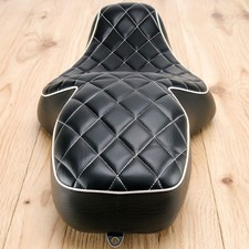 For 1997-2007 Harley Touring Road King FLHR Classic Driver Passenger Seat Two-Up picture