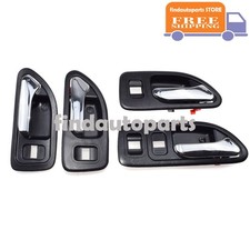 4PCS Interior Door Handle Chrome Front Rear Set for 94-97 Honda Accord 2.2L 2.7L picture