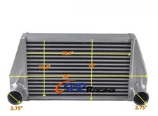 25X12X3.5'' UNIVERSAL V MOUNT TURBO INTERCOOLER FMIC 2.75