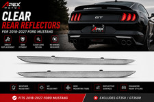 2Pcs Euro Clear Lens Rear Bumper Reflector Lenses For 2018-2027 Ford Mustang picture