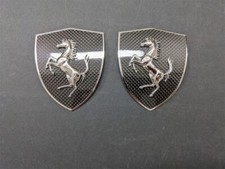 Ferrari  F430 Carbon Fiber Fender Shield Badge Emblem Set picture