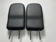 PAIR 2024 2025 Headrest Mitsubishi Outlander Rear Third 3rd Row BLACK LEATHER picture