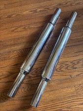 27” Chrome Cigar Mufflers For Harley Chopper Bobber Exhaust Pair Of 2 NOS picture