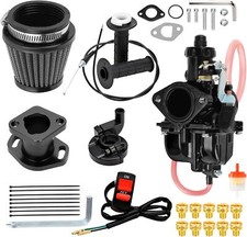 Black VM22 26mm Carburetor Throttle Cable Jet Kit For 196cc CT200U Mini Bike picture