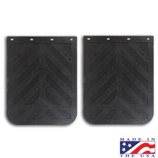 HD CHEVRON  24” X 30” RUBBER MUD FLAPS (pair) Black picture