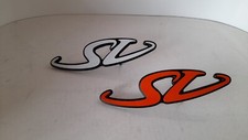SV for LAMBORGHINI DIABLO aluminum orange/black or silver/black badge 110 mm. picture