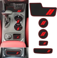 Auovo Center Console Mats for Dodge Durango 2014-2020(5pcs/Set, Red) picture