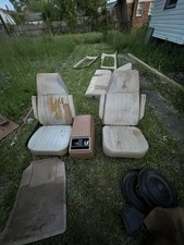 1988-1994 GMC Suburban 1500 Gray Cloth Front Bucket Seats w/Console **SEE PICS** picture