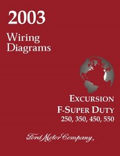 2003 Ford Truck Excursion, F-Super Duty, F250-F550 Wiring Diagrams Manual picture