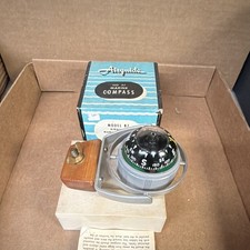 Vintage Air, Guide, Automobile Or Boat Accessory Compass In The Box Nos 1950’s picture