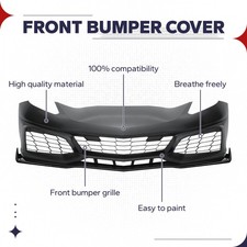 Front Bumper Conversion Assembly For Chevy Corvette C7 2014-2019 Fit ZR1 Style picture