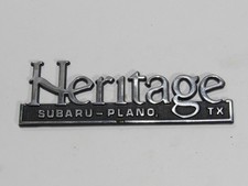 VTG Heritage Subaru Plano Texas Metal Dealership Badge Emblem Tag TX Dealer Oil picture